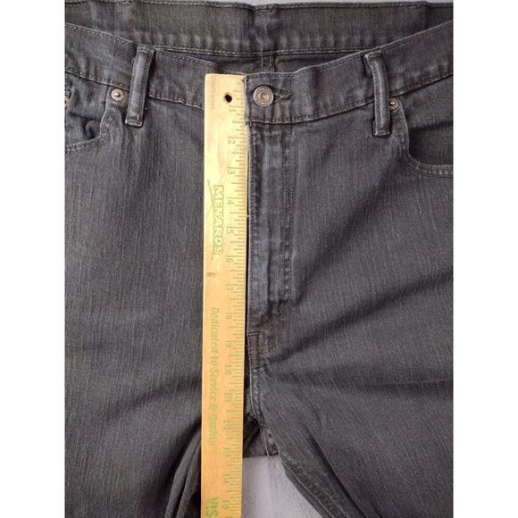 Levi Strauss Mens Jeans Black 40x30 99% Cotton 1% Elastane Dark - Picture 3 of 8